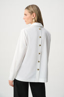 Shirt Collar Boxy Top - Vanilla