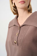 Shawl Neck Jumper - Mink