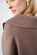 Shawl Neck Jumper - Mink