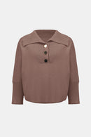 Shawl Neck Jumper - Mink