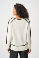 Cashmere And Wool Jumper - Winter White/black