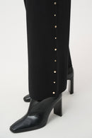 Wide Leg Pull-On Trouser - Black