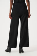 Wide Leg Pull-On Trouser - Black