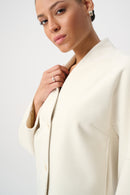 Shawl Collar Boxy Jacket - Oatmeal