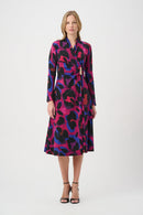 Animal Print Wrap Dress - Black/multi