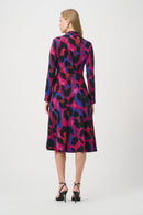Animal Print Wrap Dress - Black/multi