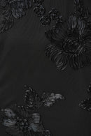 Embellished Trumpet Dress - Black