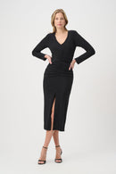 Sparkle Knit Sheath Dress - Black
