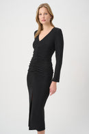 Sparkle Knit Sheath Dress - Black