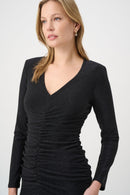 Sparkle Knit Sheath Dress - Black