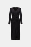 Sparkle Knit Sheath Dress - Black