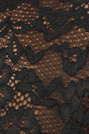 Lace Wide-Leg Jumpsuit - Black