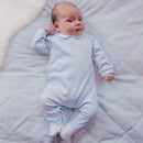 Lionel Teddy Bear Babygrow & Hat - Pale Blue
