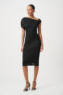 Lace Off-Shoulder Dress - Black