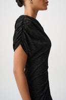 Lace Off-Shoulder Dress - Black