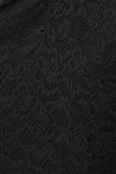 Lace Off-Shoulder Dress - Black
