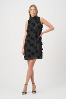 Floral Trapeze Dress - Black