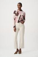 Geometric Print Sweater - Black/multi