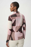Geometric Print Sweater - Black/multi