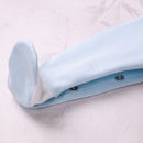 Luka Train Babygrow - Pale Blue