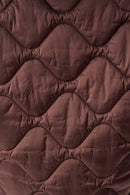 Hooded Cocoon Jacket - Mahogany