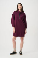 Drawstring Dress - Elderberry