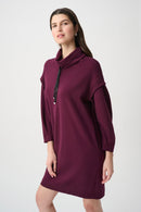 Drawstring Dress - Elderberry