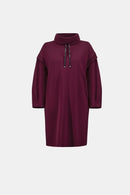 Drawstring Dress - Elderberry