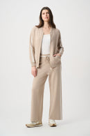 Wide-Leg Sweater Pants - Fawn Melange/winter White