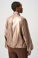Metallic Cocoon Jacket - Palladium