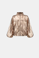 Metallic Cocoon Jacket - Palladium