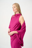 Dolman Sleeve Cover-Up - Deep Magenta