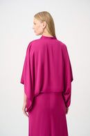 Dolman Sleeve Cover-Up - Deep Magenta