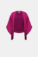Dolman Sleeve Cover-Up - Deep Magenta