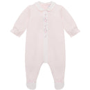 Loretta Floral Babygrow & Hat - Pale Pink