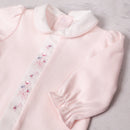 Loretta Floral Babygrow & Hat - Pale Pink
