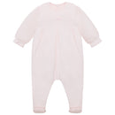 Lisa Babygrow & Detachable Bib - Pale Pink