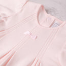 Lisa Babygrow & Detachable Bib - Pale Pink