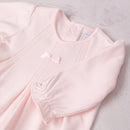 Lisa Babygrow & Detachable Bib - Pale Pink