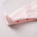 Lisa Babygrow & Detachable Bib - Pale Pink