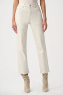 Straight Metallic Jeans - Champagne