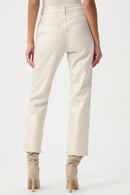 Straight Metallic Jeans - Champagne