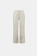 Straight Metallic Jeans - Champagne