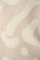 Hooded Print Sweater - Oatmeal Melange/gold