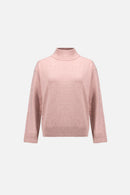Turtleneck Sweater - Soft Blush Melange