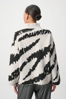 Animal Print Pullover - Oatmeal Melange