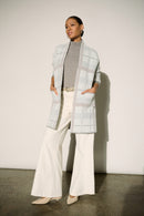 Sequin Sweater Cover-Up - Winter White/multi