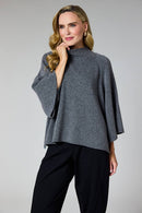Funnel Neck Jumper - Dark Grey