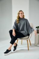 Funnel Neck Jumper - Dark Grey