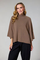 Funnel Neck Jumper - Mocha